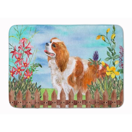 Jensendistributionservices Cavalier Spaniel Spring Machine Washable Memory Foam Mat MI2551470